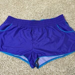 OP Women's Athletic Shorts in Purple and Blue